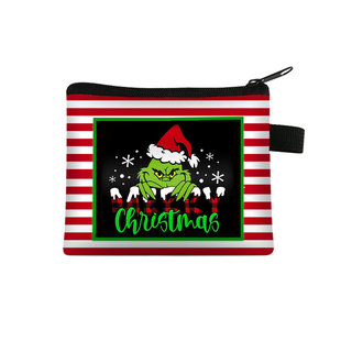 Amazon hot sale Christmas coin purse cartoon animal wallet children portable Coin card holder wallet zipper bag