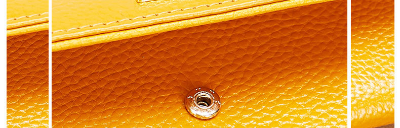 Women's Genuine Leather Long Clutch Wallet Large Capacity Purse_voghion.com