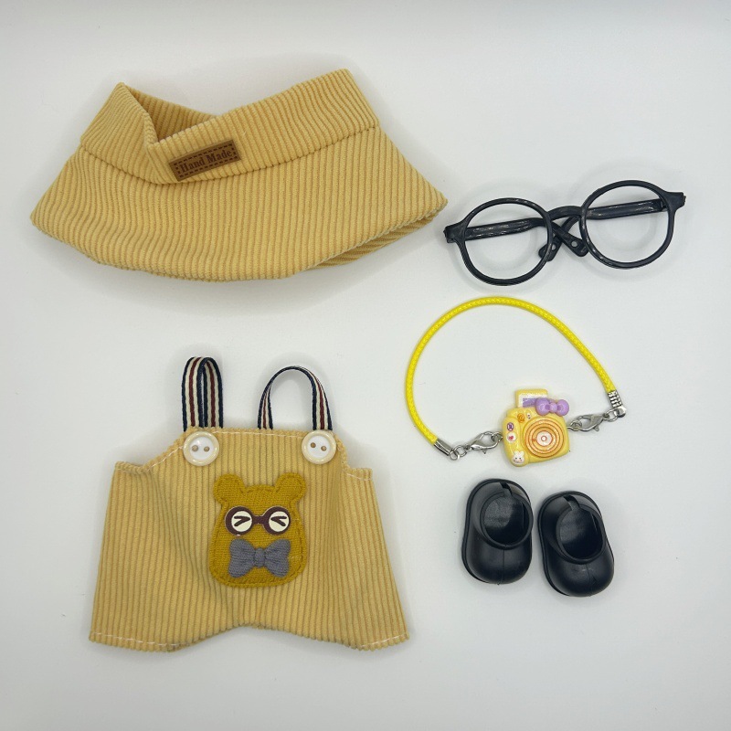 labubu娃衣小熊背带服装裤穿搭一二三代拉布布盲盒公仔服饰换装|undefined