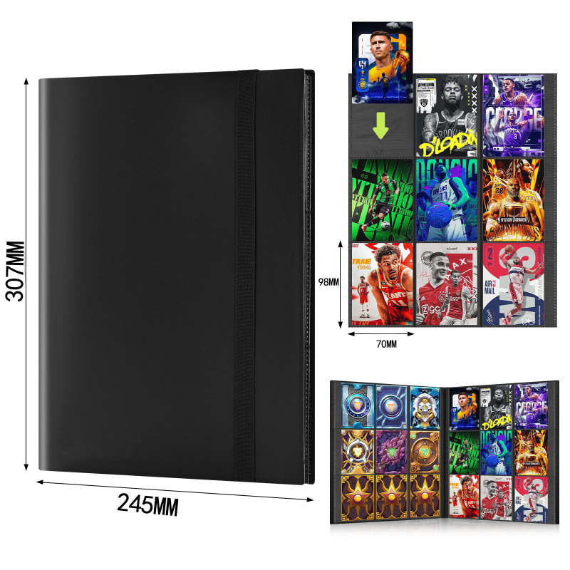 スポット Jiugongge ストラップカード収納ブック PP ポケット収納ブックポケモン遊戯王アニメーションカードブック|undefined