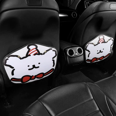 Puppy Style Cartoon Cute Car: Chair back anti-kick pad