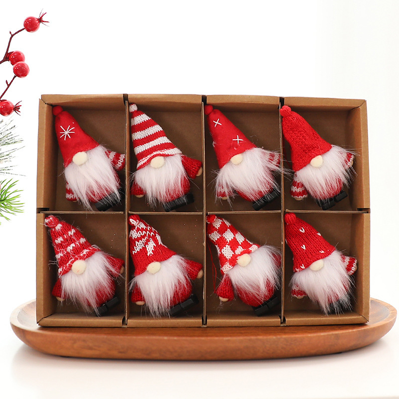New 8-Piece Set of Faceless Old Man Figurine Pendants, Creative Christmas Decorations, Christmas Toy Gifts, Creative Ornaments New 8-Piece Set of Faceless Old Man Figurine Pendants, Creative Christmas Decorations, Christmas Toy Gifts, Creative Ornaments