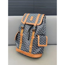 外贸经典款式gouya大容量男士双肩背包托特包