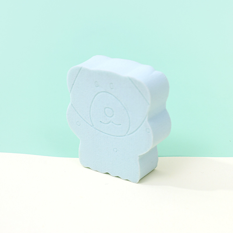 Huevo de maquillaje de esponja plana de panda personalizado suave no comer polvo, huevo de maquillaje de forma diferente transfronteriza, seco y húmedo.