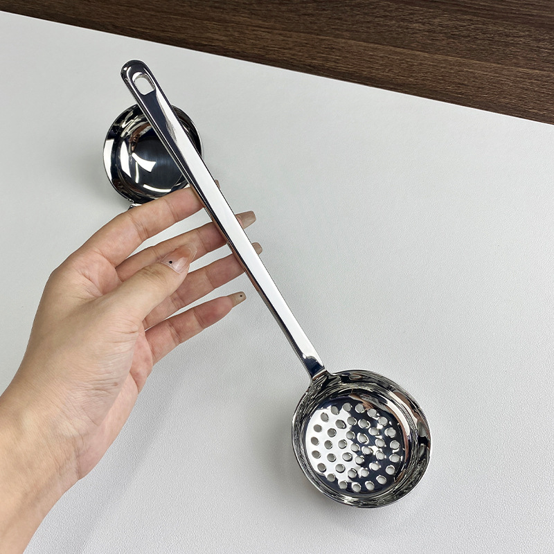 Chockmen Zhuo Deming 18 / 10 acero inoxidable grueso mango largo cucharas de cocina