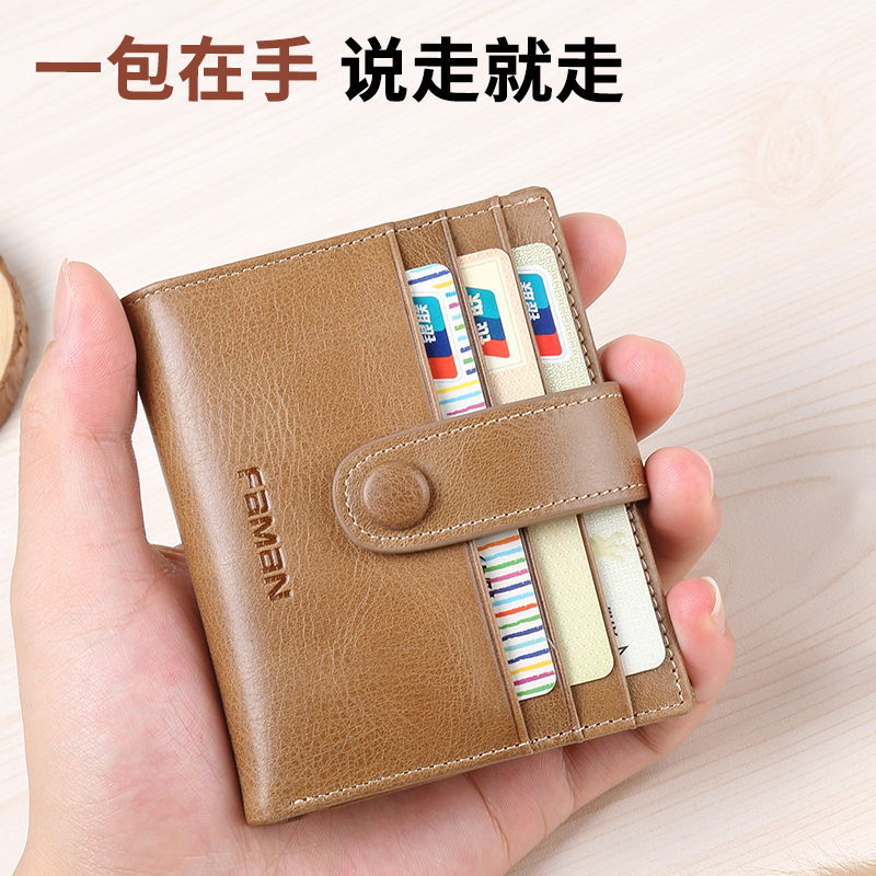 Cartera de licencia de conducir Cartera de crédito de cuero para hombres Cartera de tarjeta bancaria Cartera de licencia de conducir Estuche de cuero Cartera pequeña Bolsa de identificación