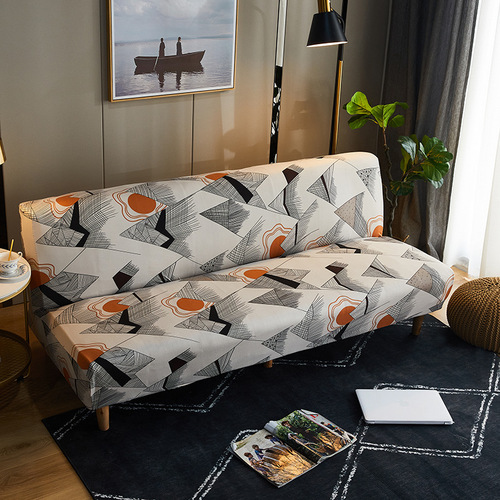 Folding sofa bed cover without armrests elastic all-inclusive sofa cover special elastic protective cover for sofa bed dustproof