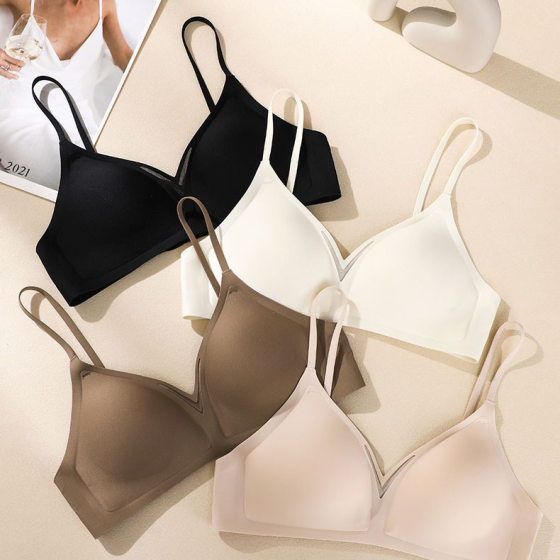 Women's Small Chest Big Push-up Comfortable Steel Ring-free Upper Tuomei Back Traceless Underwear Bra Bra