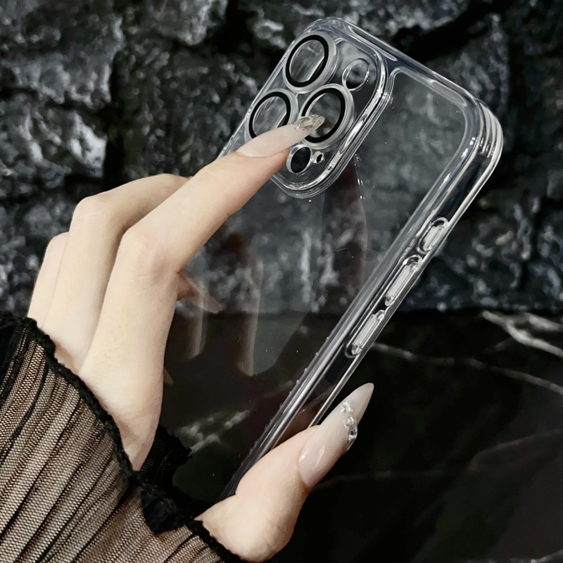 適用iphone 15pro max手機殼透明蘋果14簡約13小眾12新款11跨境15