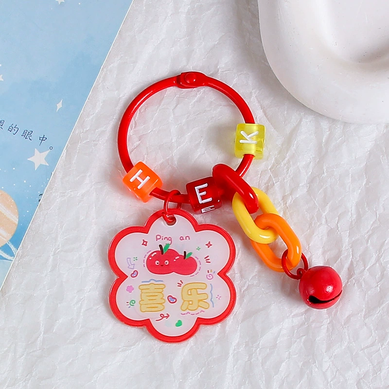 Brand creative acrylic protective amulet, keychain, transparent pendant, bag decoration, decorations