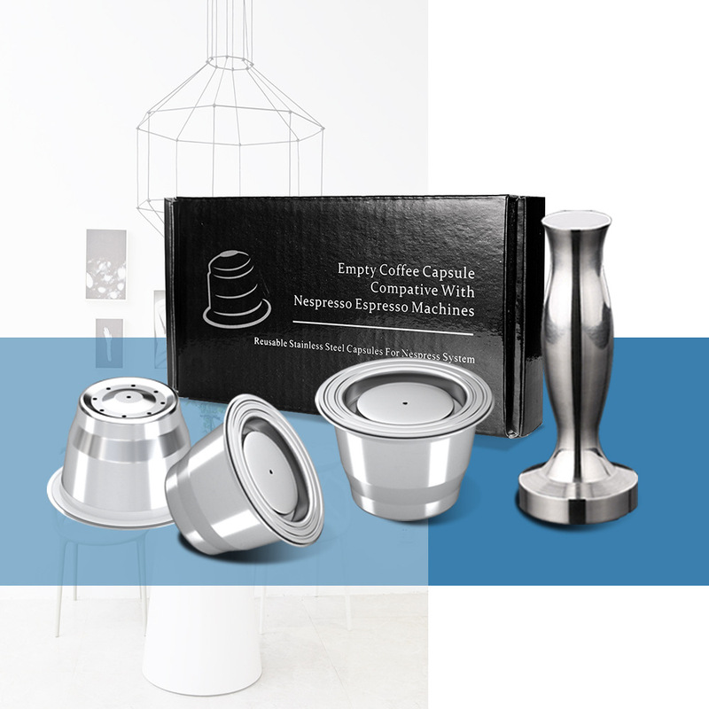 Manufacturer's Spot 304 Compatible with Nestlé Small Coffee Machine Reusable Coffee Capsules