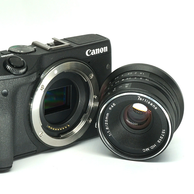 Объектив 7artisan / 七工匠 беззеркальный 25mm f/1.8, подходит для EOS M, M43, FX, E-крепление
