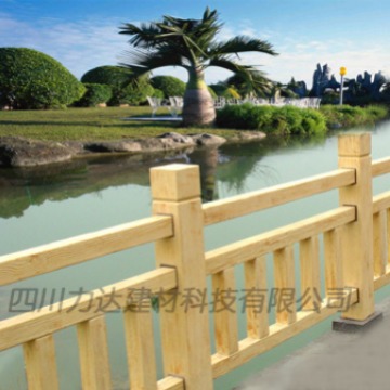 力达四川仿木栏杆户外水泥护栏，景观护栏围栏栅栏园林