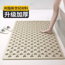 2025浴室垫防滑垫家用洗澡防摔地垫按摩脚垫子橡胶速干排水吸盘