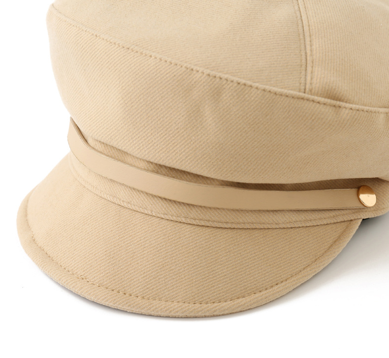 امرأة أسلوب بسيط النمط الكلاسيكي اللون الصامد طنف مسطح قبعة البيريه display picture 5