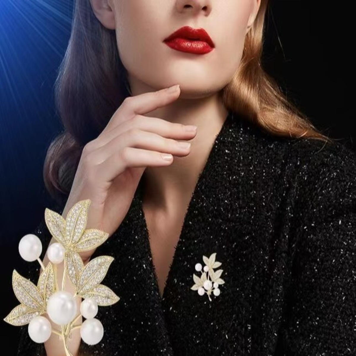 High-End Brooches for Women, High-End Niche Brooches, Wholesale High-End Pins, Elegant, Fixed Clothes, Suits, Pearl Jewelry