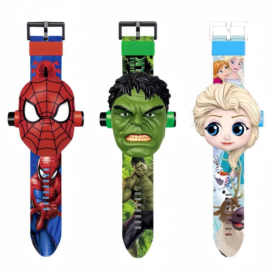 Cartoon electronic toy, watch for early age for students for boys and girls, 3-8 years