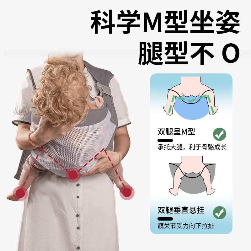 Mochila para bebés recién nacidos, mochila para bebés, taburete de cintura ligero, portátil, portátil