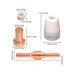 Cross-border PT31 Wenzhou 40A Plasma Cutting Accessories: LG40 Electrode Nozzle Protector & Splitter, 110 PCS