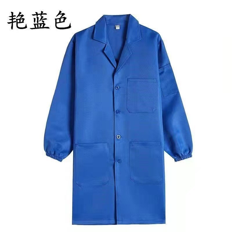 工作服大褂男装外套 耐磨耐脏搬运仓储养殖长款定制劳保服蓝大褂|undefined