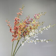 仿真蜜兰胡姬兰跳舞兰仿真花高档单枝假花客厅插花花艺婚庆装饰花