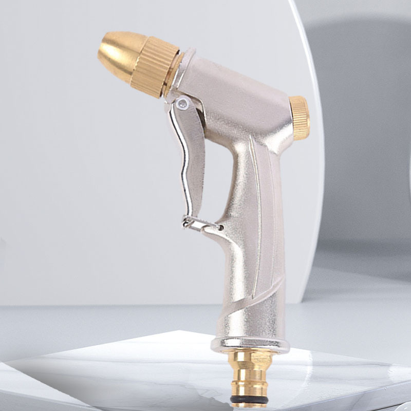 家用金属铜头高压冲洗洗车水枪 纯铜子弹头园林浇花工具耐用