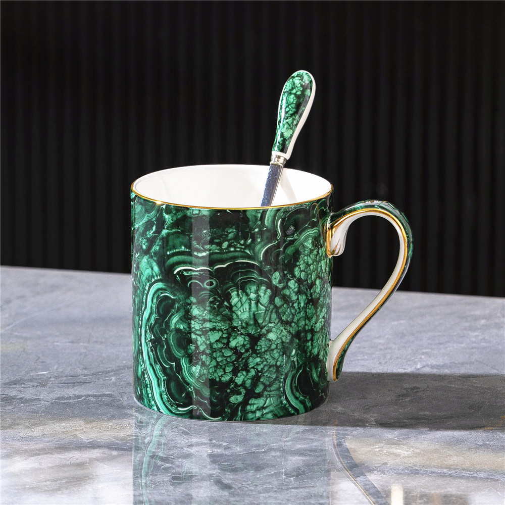 Taza de porcelana fina de estilo europeo, taza de oficina, taza para desayuno, taza para leche, taza para cerveza, taza para té con leche, taza para café