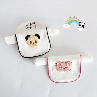 ins Korean Style New Baby Cotton Gauze Sweat-absorbent Towel Pad Back Towel Kindergarten Baby Soft Sweat-absorbent Towel 0-4 Years Old