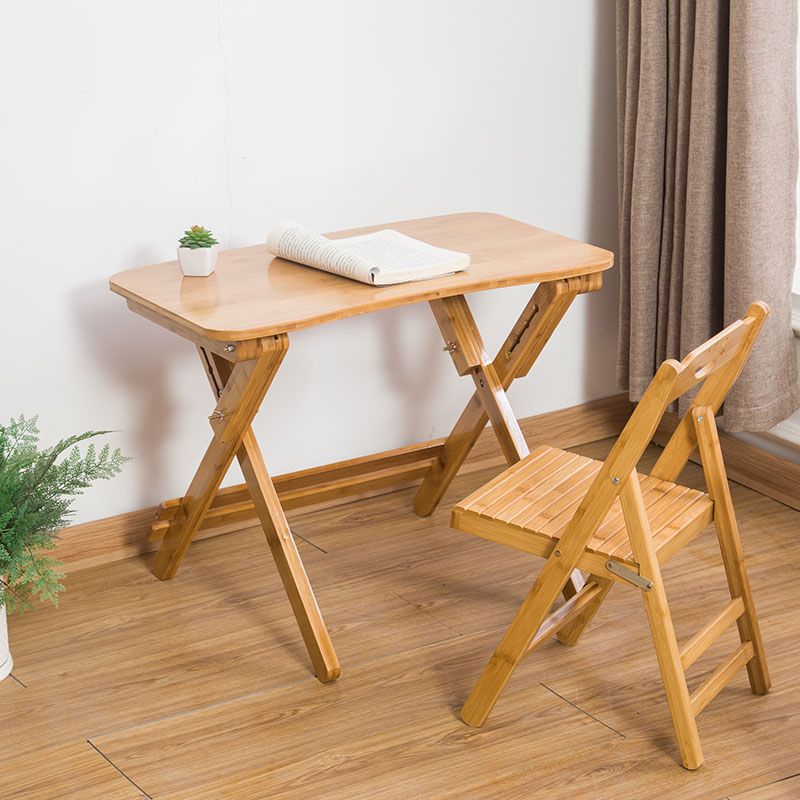 Foldable Desk Liftable Study Table Bamboo Table Rectangular Children's Writing Desk Foldable Table Home