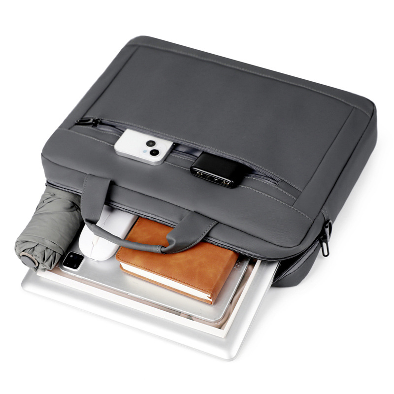 Bolso para computadora portátil de negocios Bolso de hombro portátil para hombre Maletín para computadora portátil de película de moda Bolso de negocios de 15,6 pulgadas