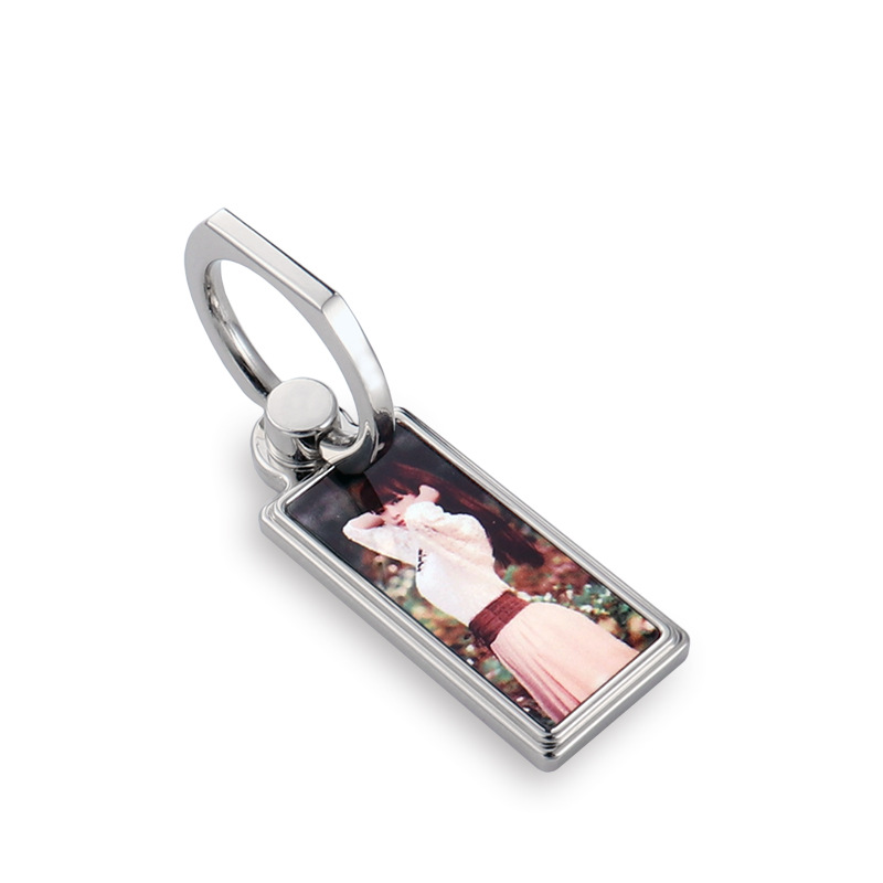 Ventas transfronterizas de sublimación caliente en blanco impresión DIY imagen de soporte de teléfono móvil negocio multifunción soporte de teléfono móvil portátil