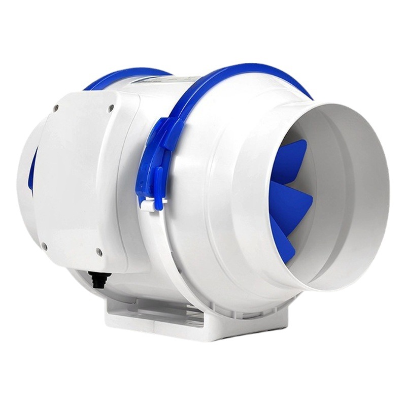 Ventilador de tubo ABS con potente flujo de aire, extractor de cocina, ventilador de taller, ventilador de extracción para eliminación de formaldehído, 4/5/6/8 pulgadas