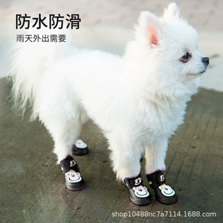 宠物鞋WinterDogBoots猫狗防冻防滑鞋防盐保暖鞋套脚掌雨鞋