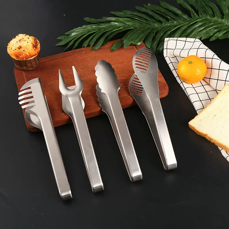 厂家直销大号五金食物夹食品夹 面包夹 烧烤食物夹厨房工具