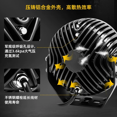 7inch Round Off-Road – İşçi projektorları