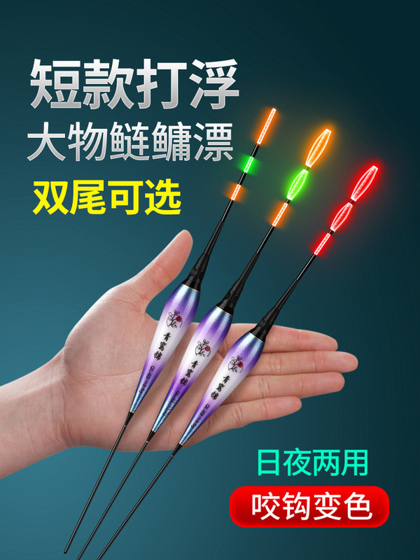 短い明るい磯釣りフロート、浅い水の電子フロート、昼夜両用バイトフック、色が変わるフナフロート、ブラックヒットフロート、夜光フロート|undefined