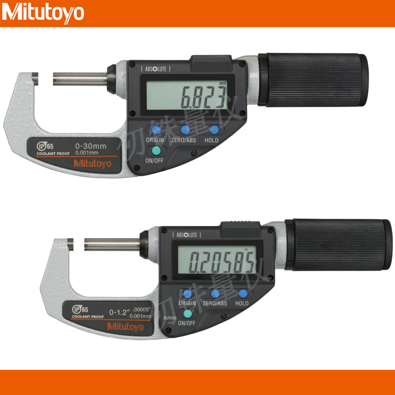 日本三丰0-30快速数显千分尺293-666-20MDQ-30MX公英制293-676-20