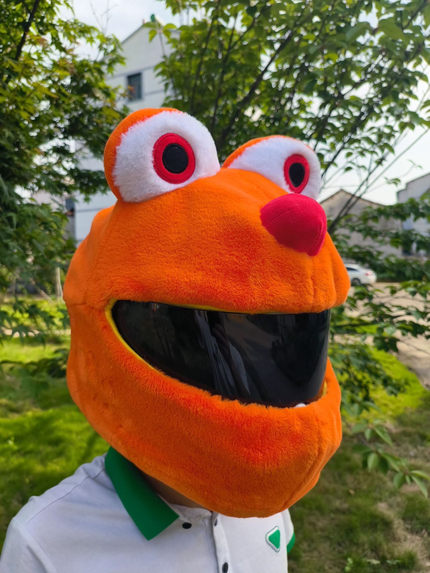 Cubierta de casco de motocicleta Cubierta de casco de felpa puntual Cubierta de casco completo Cubierta de casco de motocicleta Tacón de viento Moda de moda