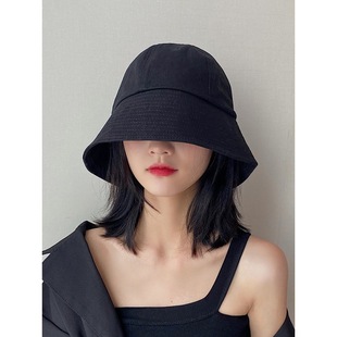 Fisherman hat women's spring and summer thin sun protection hat Korean style versatile Japanese bucket hat trendy face cover sun protection basin hat