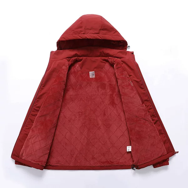 Wholesale Autumn and Winter Velvet Thickened Cotton Casual Outdoor Elastic Cotton Coat Couple Thickened Windbreaker Large Size Group Purchase Jacket