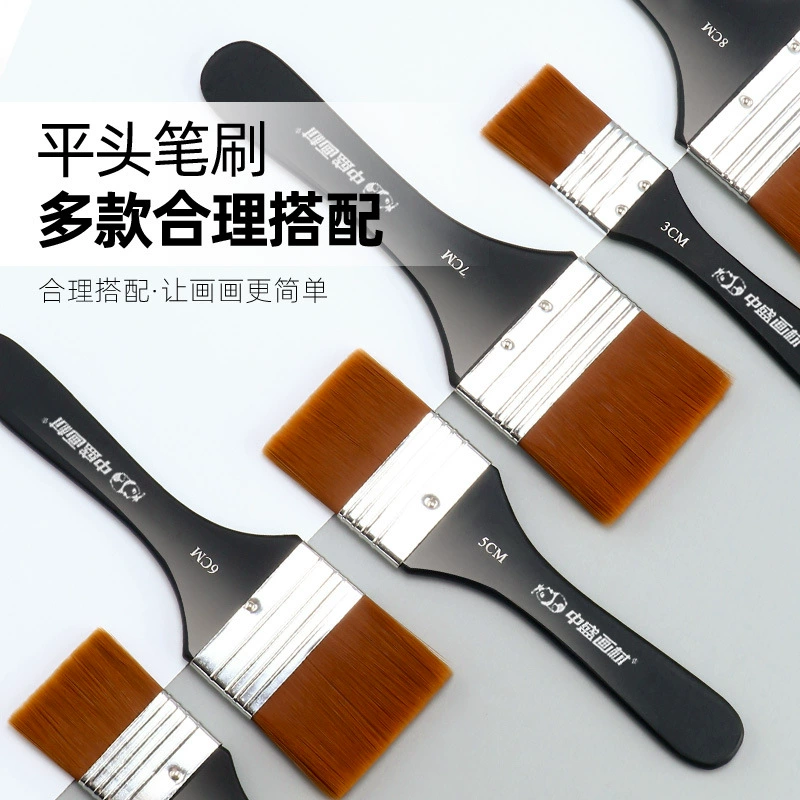 中盛画材 Pigment acrylic, nylon brush, paint, wholesale