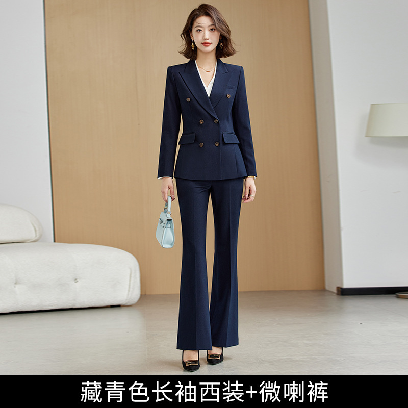 2025新款职业西装套装女OL气质修身显瘦销售经理酒店前台西服正装|undefined