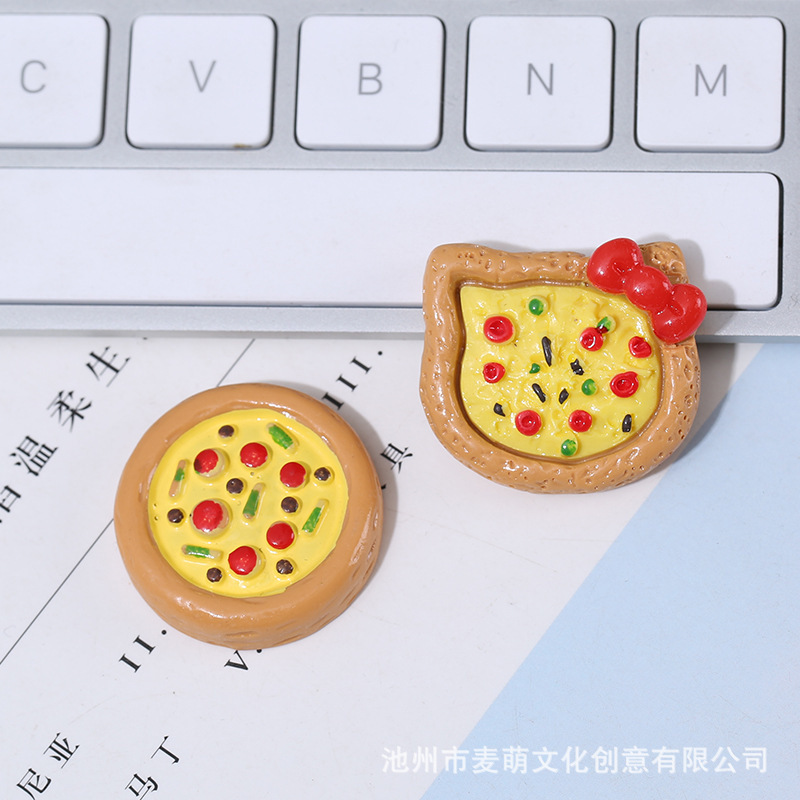 Imitation pizza diy handmade hair accessories hair rope hole shoes refrigerator sticker cream glue mobile phone case mirror resin accessories Imitation pizza diy handmade hair accessories hair rope hole shoes refrigerator sticker cream glue mobile phone case mirror resin accessories