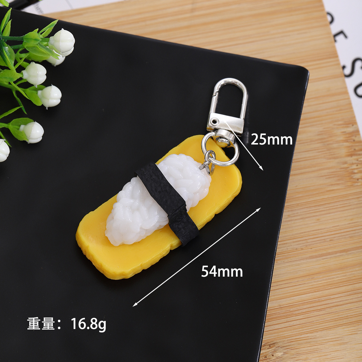 PVCファッションシミュレーション日本式寿司キーホルダー写真撮影シミュレーション食品道具学生かばんDIYストラップ
