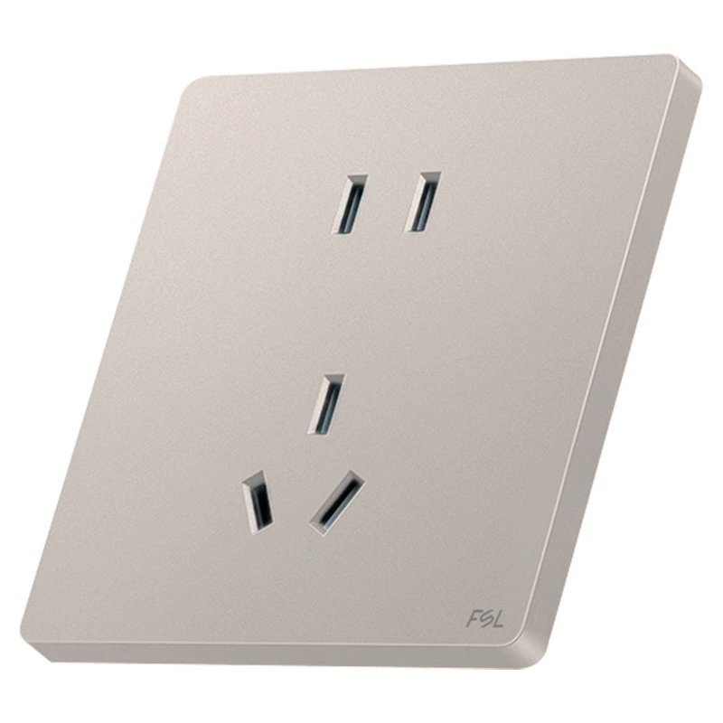 Панель для настенного выключателя и розетки FSL Foshan Lighting k03 Huiyue темно‑серый декор, 86 мм, для дома