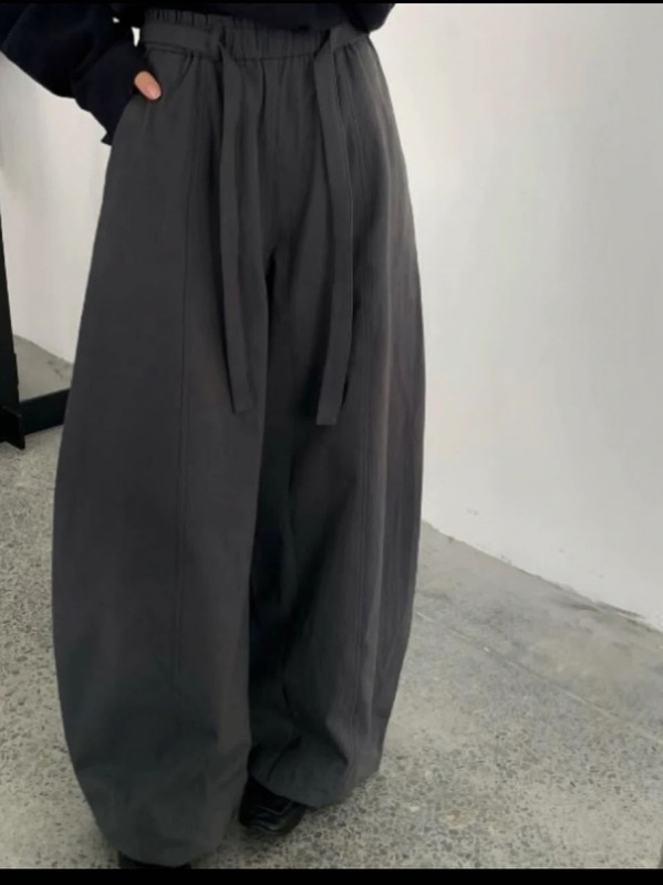 欧货高级感直筒阔腿裤女2025秋季新款宽松显瘦小个子百搭休闲长裤|undefined