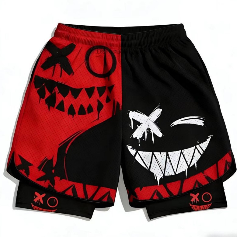New Direct-Selling Cross-Border Breathable Quick-Dry Sports Pants for Men, Double-Layer Trendy Brand Summer Casual Fitness Sports Shorts New Direct-Selling Cross-Border Breathable Quick-Dry Sports Pants for Men, Double-Layer Trendy Brand Summer Casual Fitness Sports Shorts