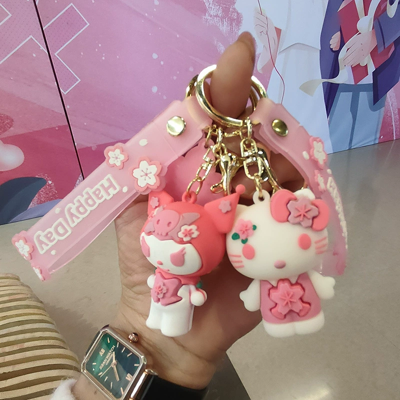 Брелок (Sanrio) коллекция Sakura, мягкий PVC-талисман, подарок на день рождения, 5 цветов