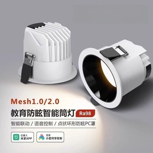 Already Connected to Mijia App Smart Downlight Anti-Glare Xiao Ai Voice No Main Light Living Room Bedroom Embedded 98 Display
