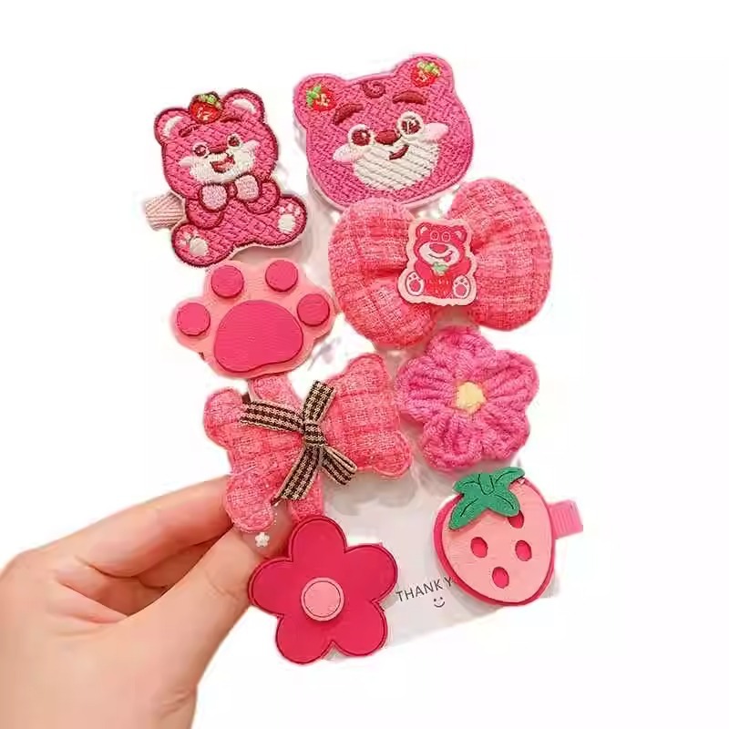 Red leche café brocas para el cabello bebé peludo brocas de arco brocas para el cabello de chicas caricaturas frente brocas para el cabello hechas a mano